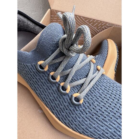 NEW Allbirds Tree Dasher 2 Calm Teal Forage Tan Knit Sneakers Size 6.5 - Picture 2 of 9